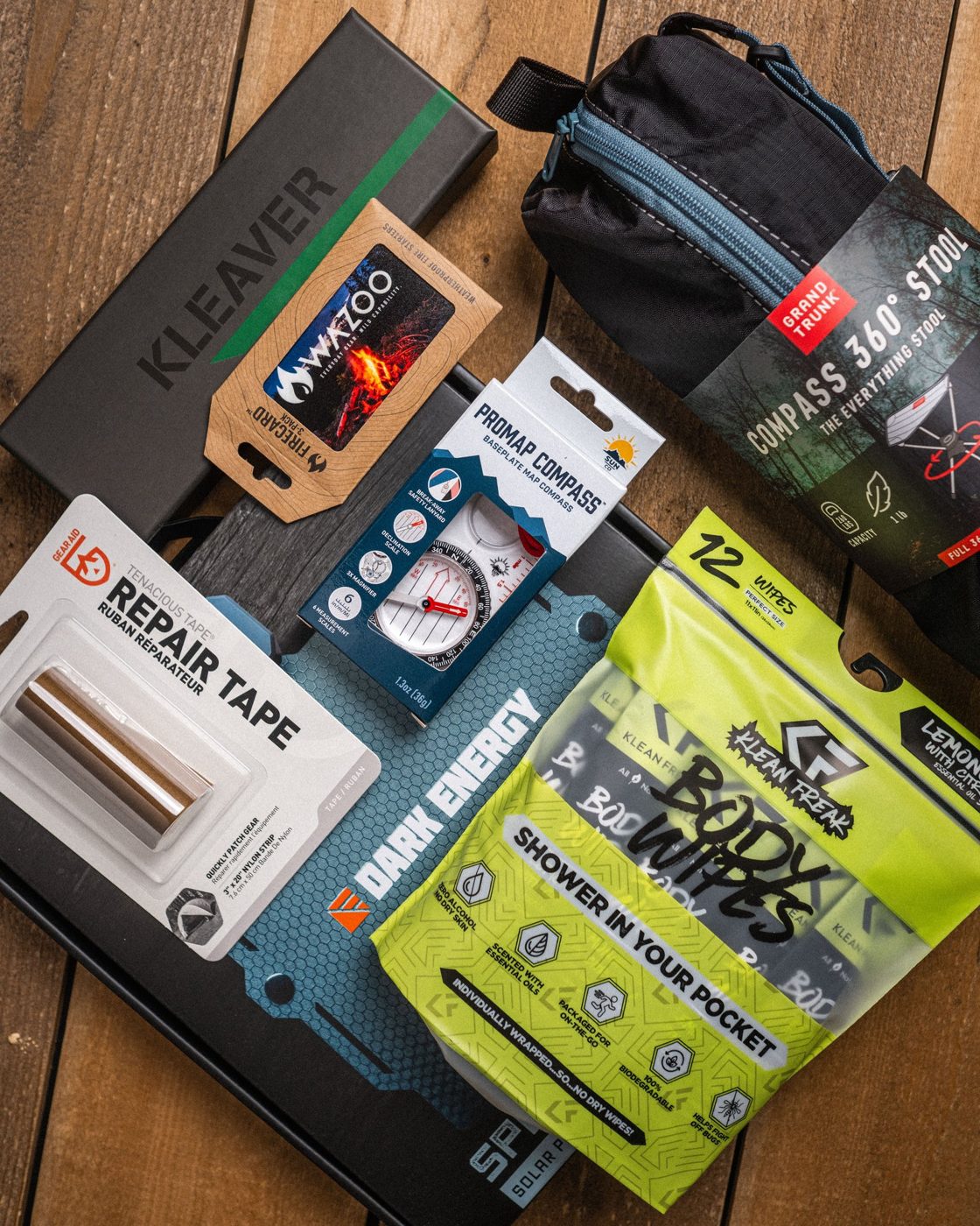 Mission 132: Wazoo gear, compass, repair tape and a Dark Energy battery